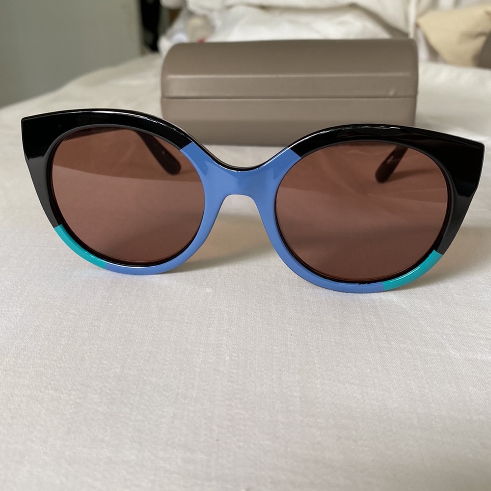 BCBG Maxazria blue and green Sunglasses. Used in mint condition.